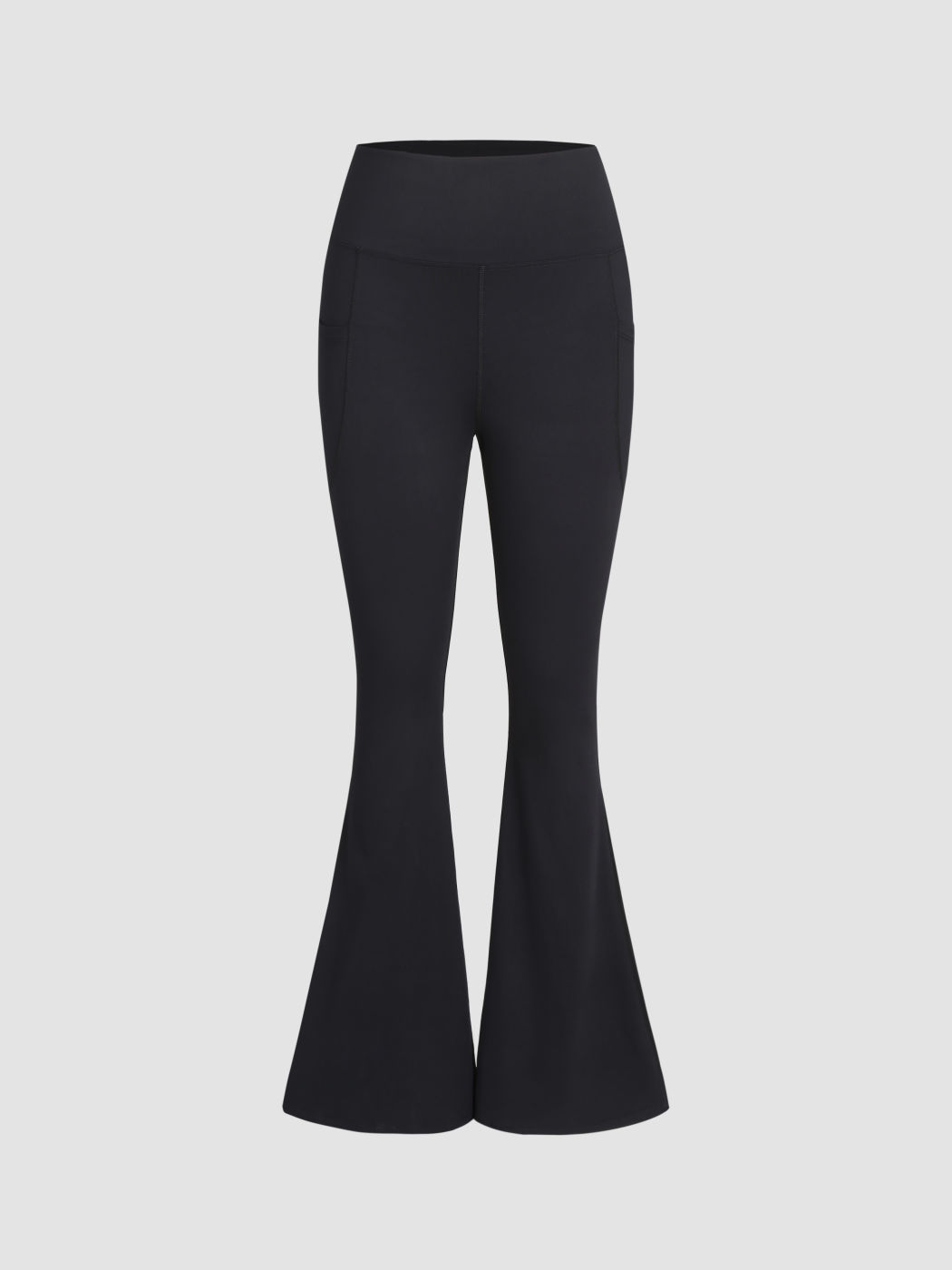 High Waist Solid Flared Leggings