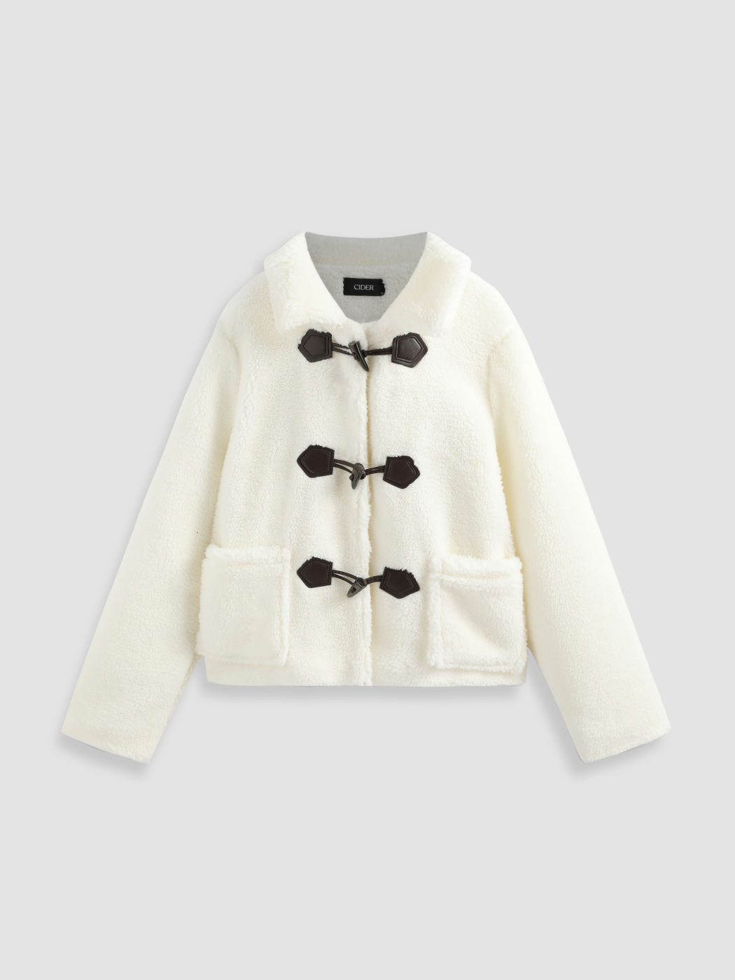 Jacke mit Knopfleiste und Fleece-Kragen