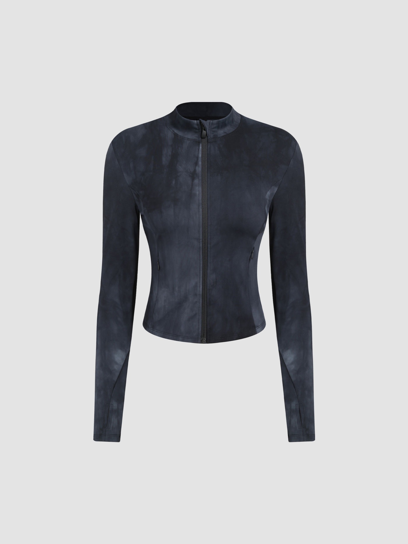 Solid Zip-up Jacket 
