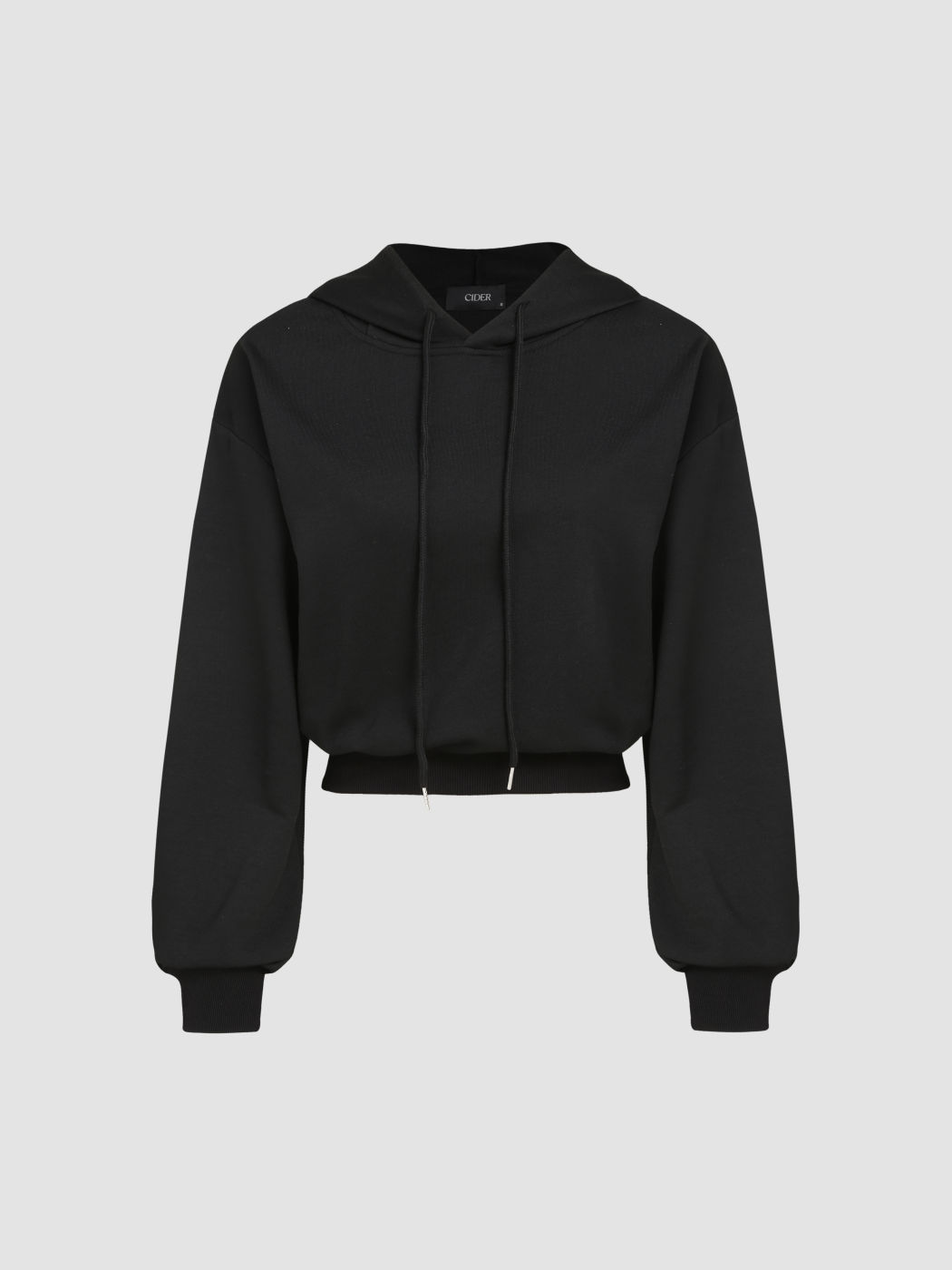  Sudadera con Cordón Sólido y Orejas de Gato
