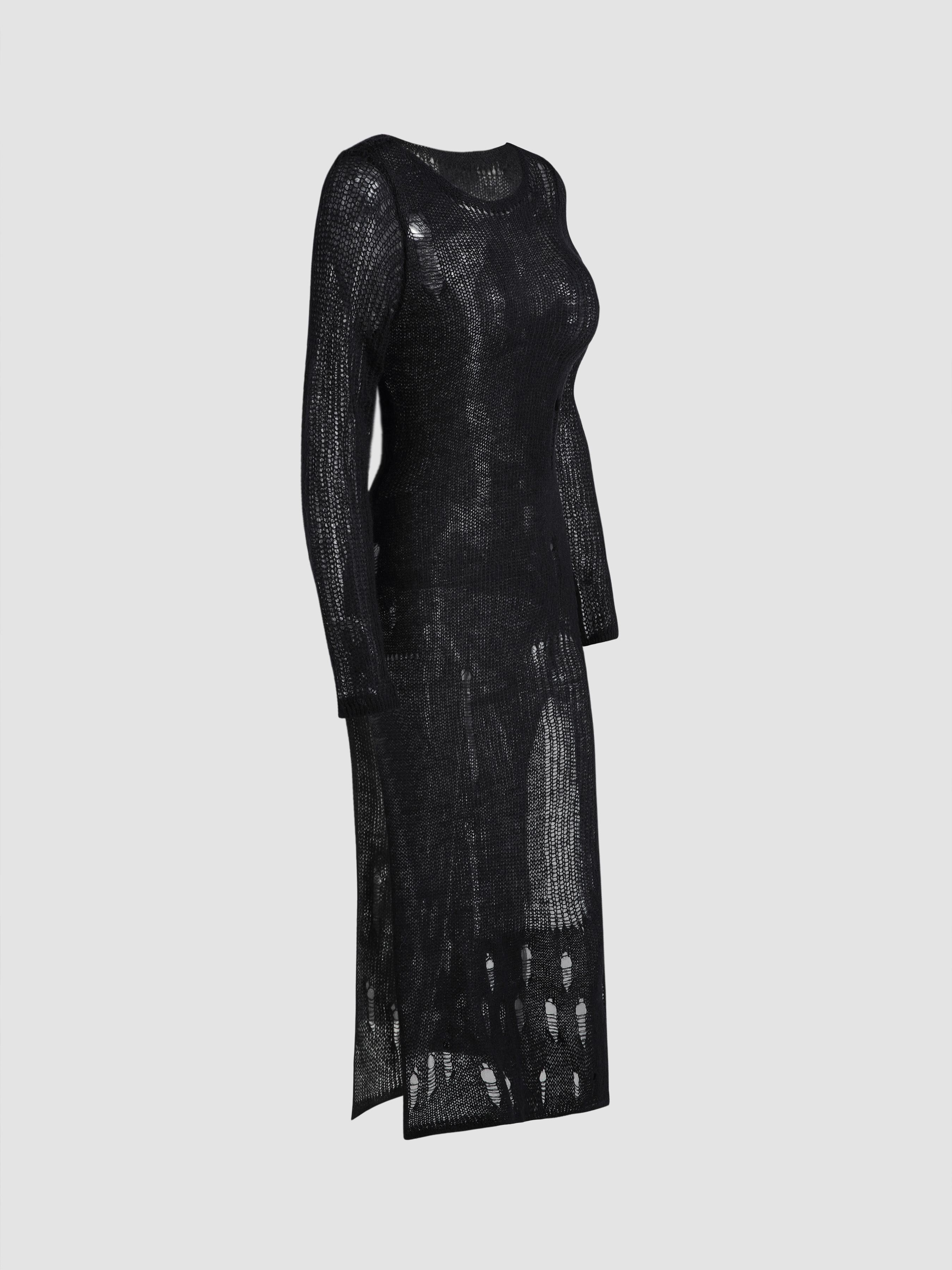 ANDREA&Co. PATCHWORK KNIT DRESS