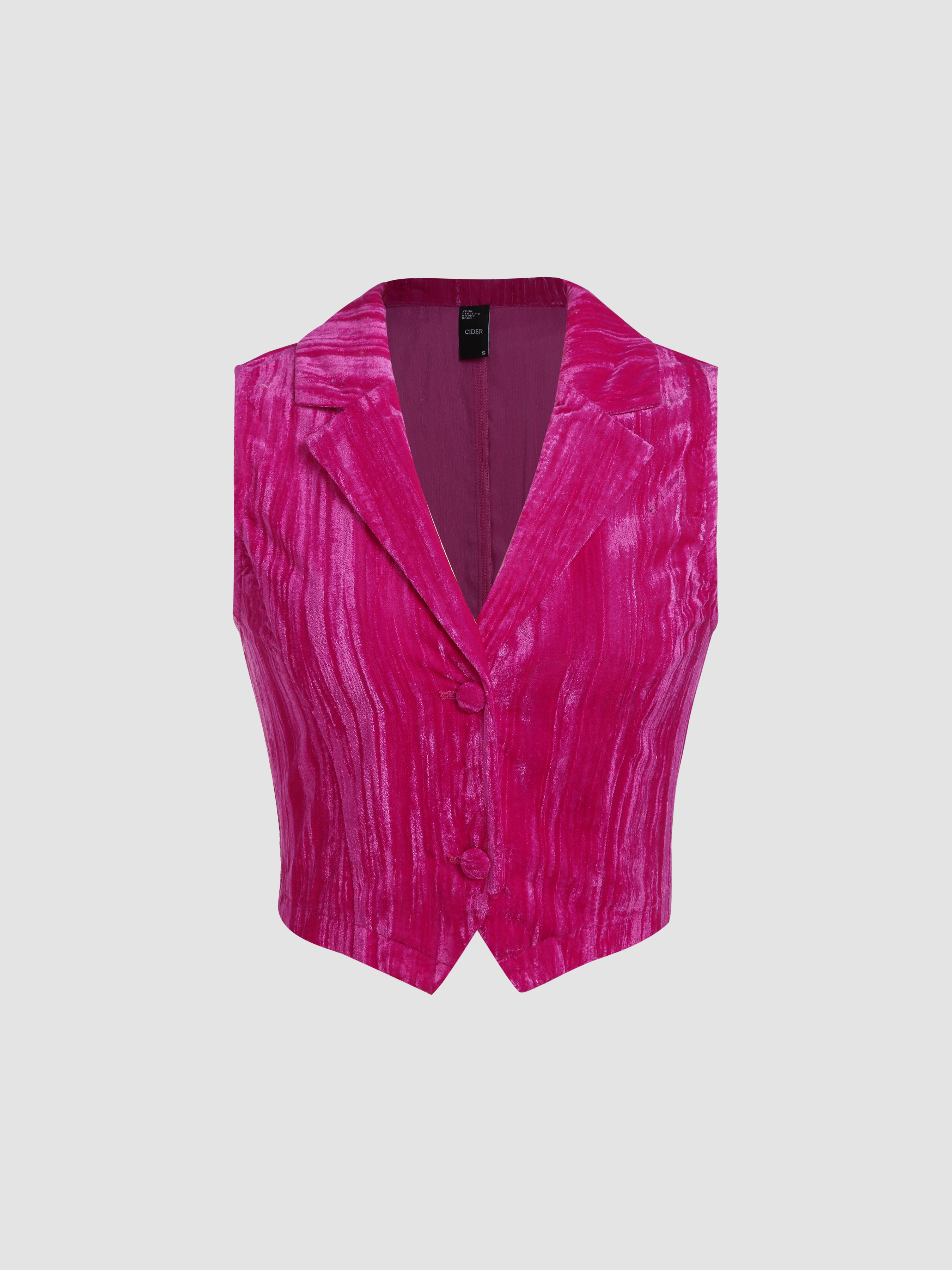 Pink 2025 velvet vest