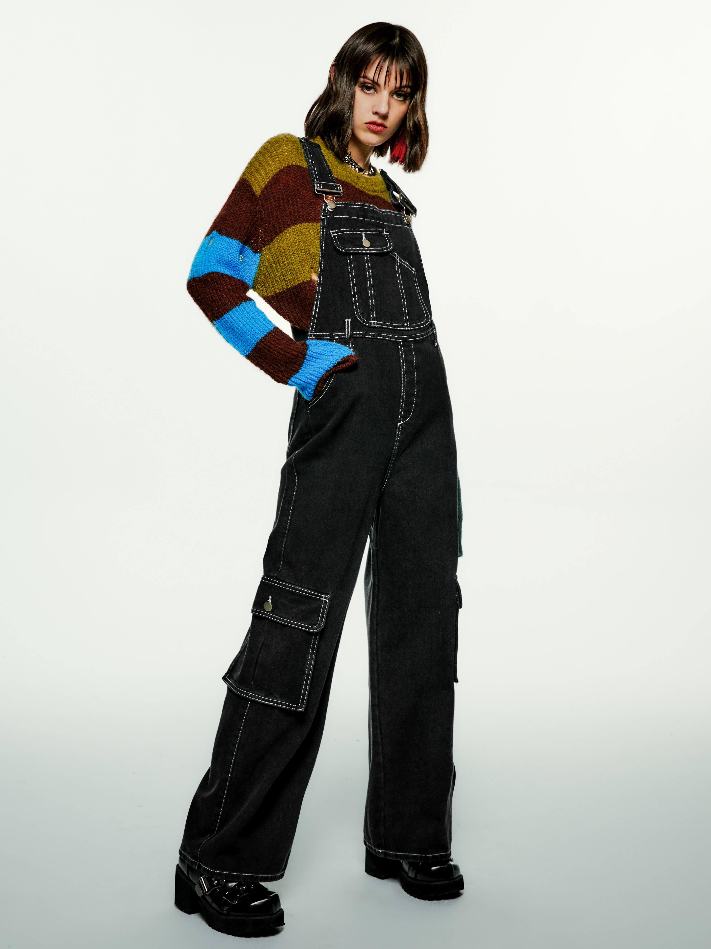 ジャケット・アウター STRUM DENIM SINGLE RIDERS COVERALLS Denim Denim Solid Pocket Straight Leg Jumpsuit For School