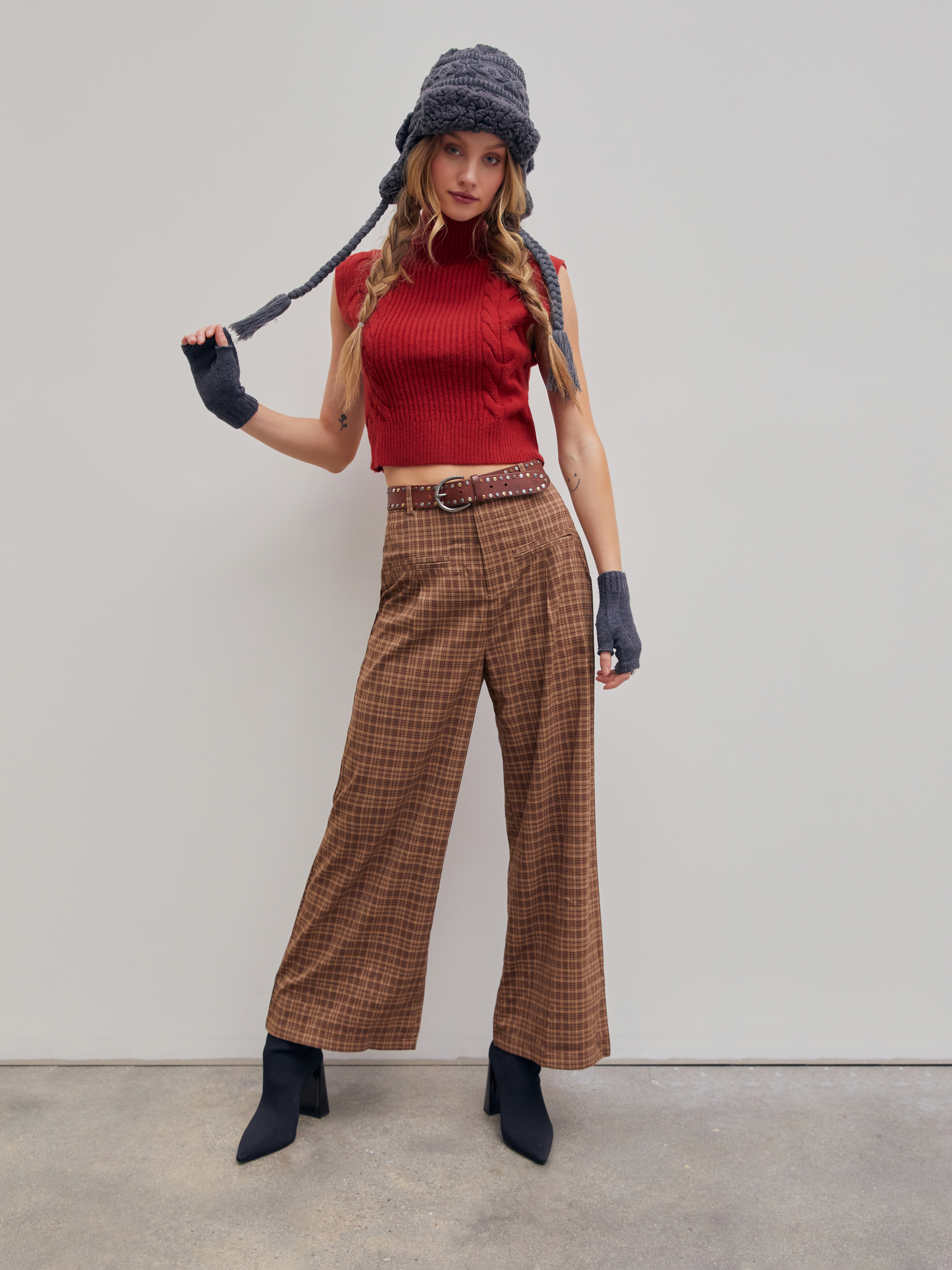 Smokey Joe’s Tartan Check Wide Slacks Smokey Joe's Tartan Check Wide Slacks THE LAIRD TROUSER