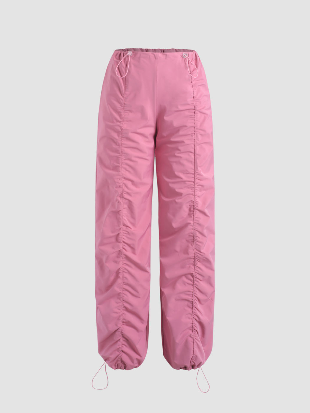 Solid Fallschirmhose mit hoher Taille