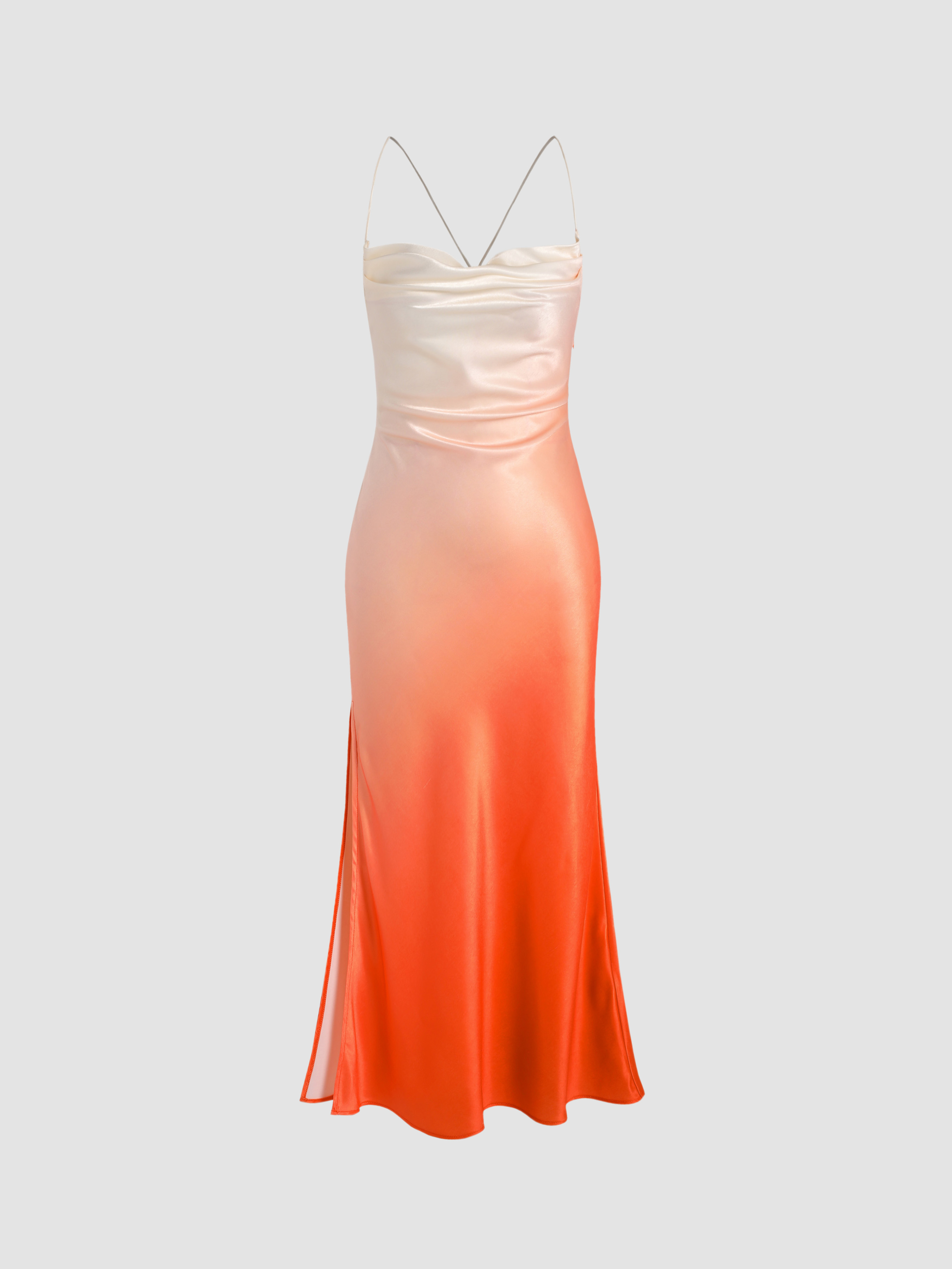 Ombre discount satin dress