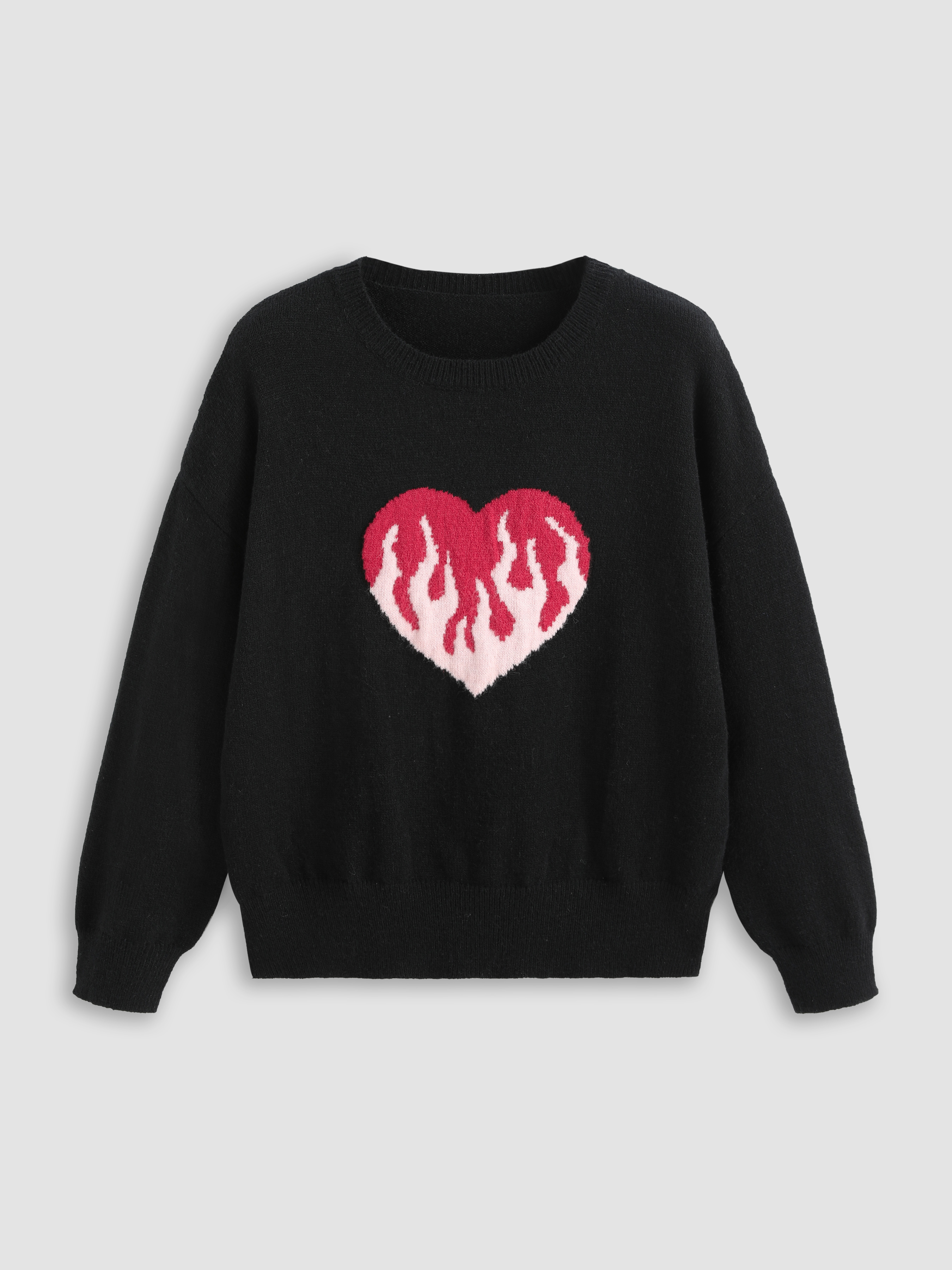 White Knit Heart Top main image 0