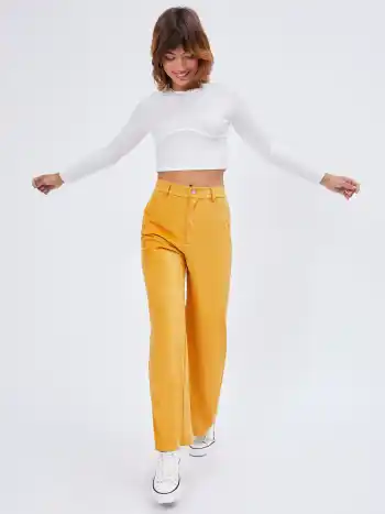  Hohe Taille Weite Bein Hosen