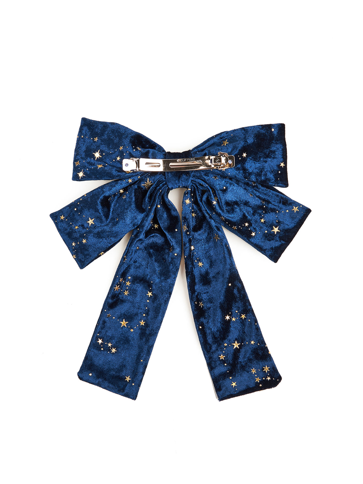 Velvet Star Bow Decor Hair Clip