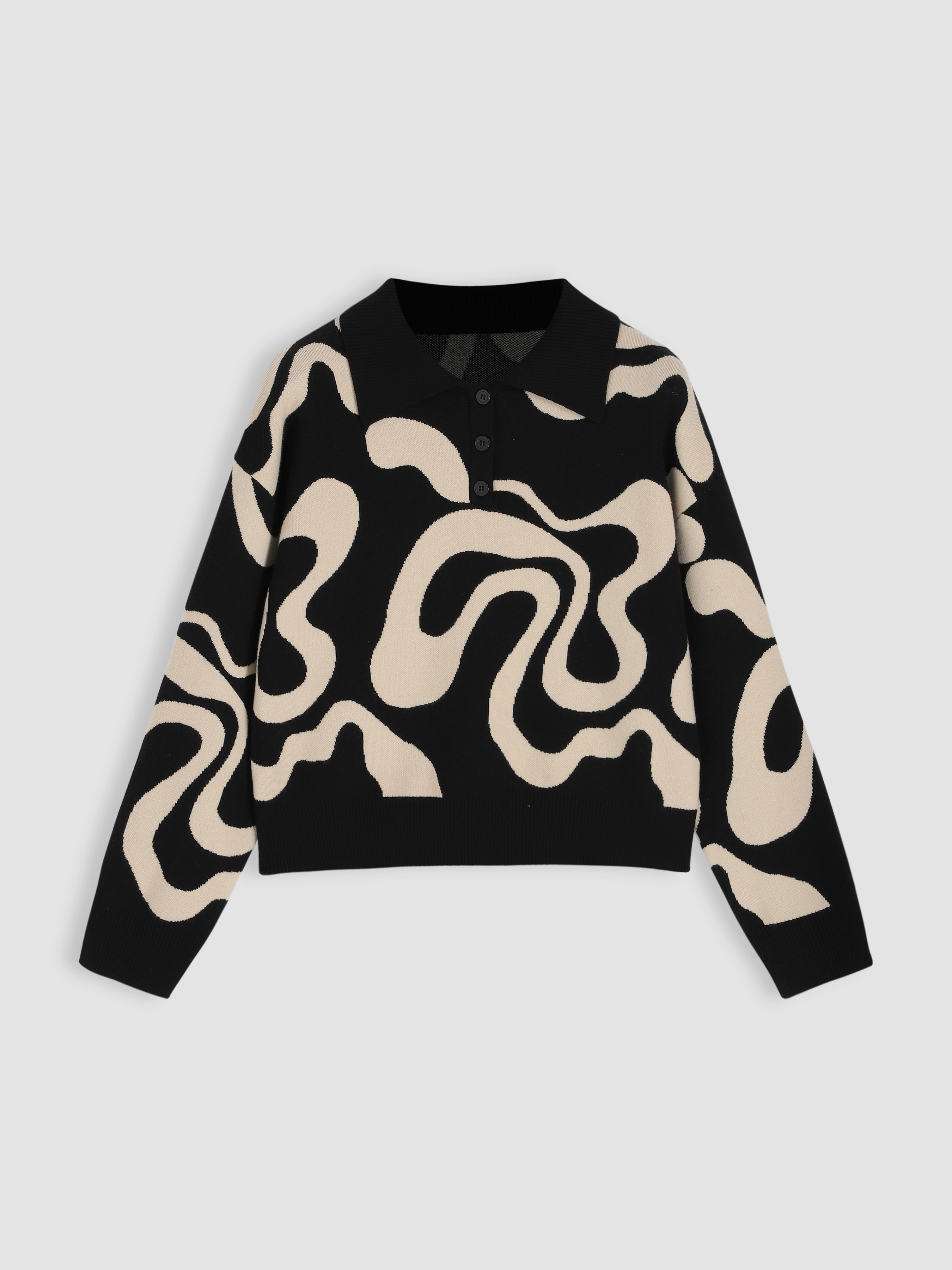 Everyday Illusion Psychedelic Swirl Pullover Sweater Curve & Plus