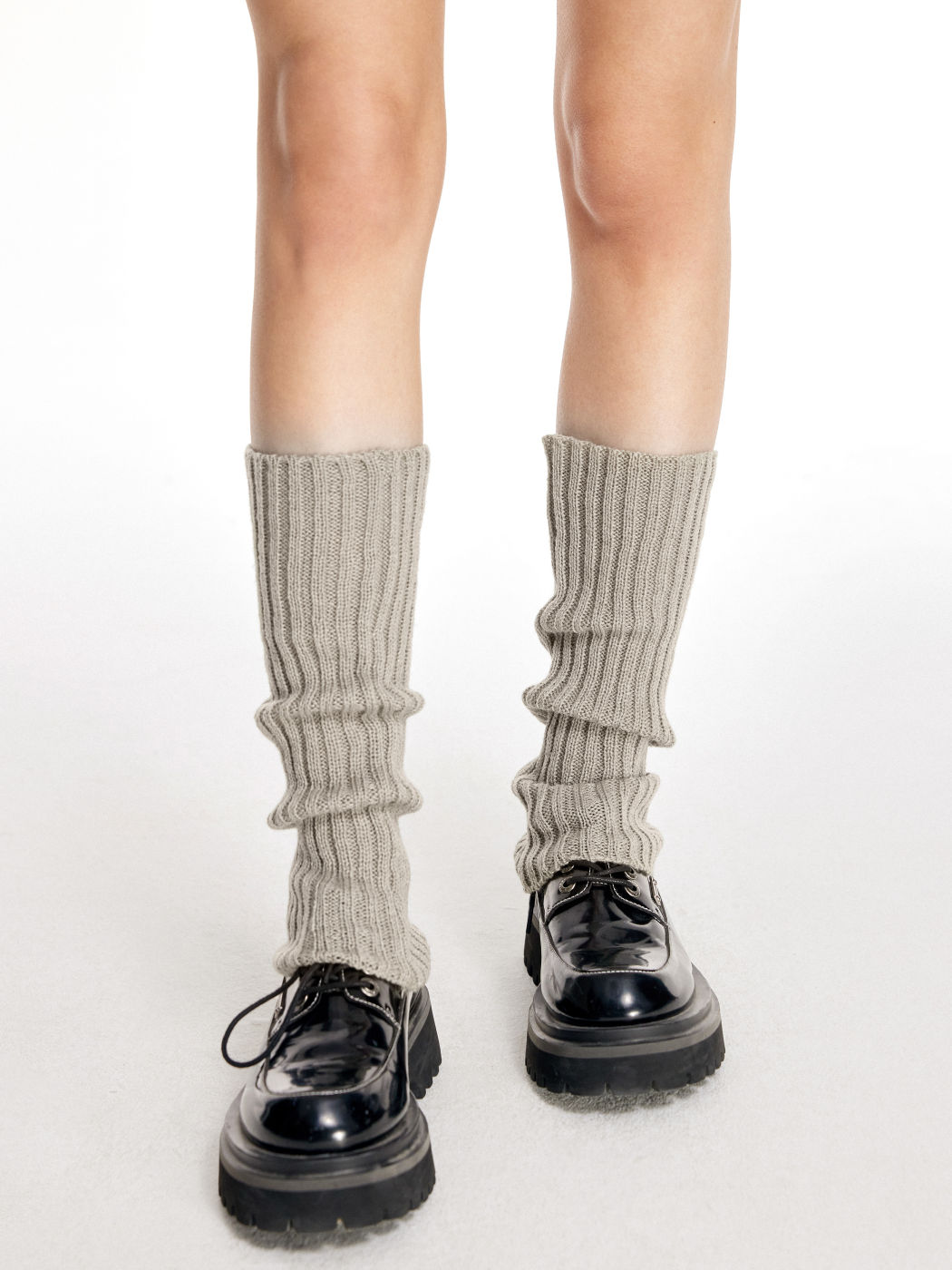 Polyester Solid Thin Leg Warmers For School Gym/Sports