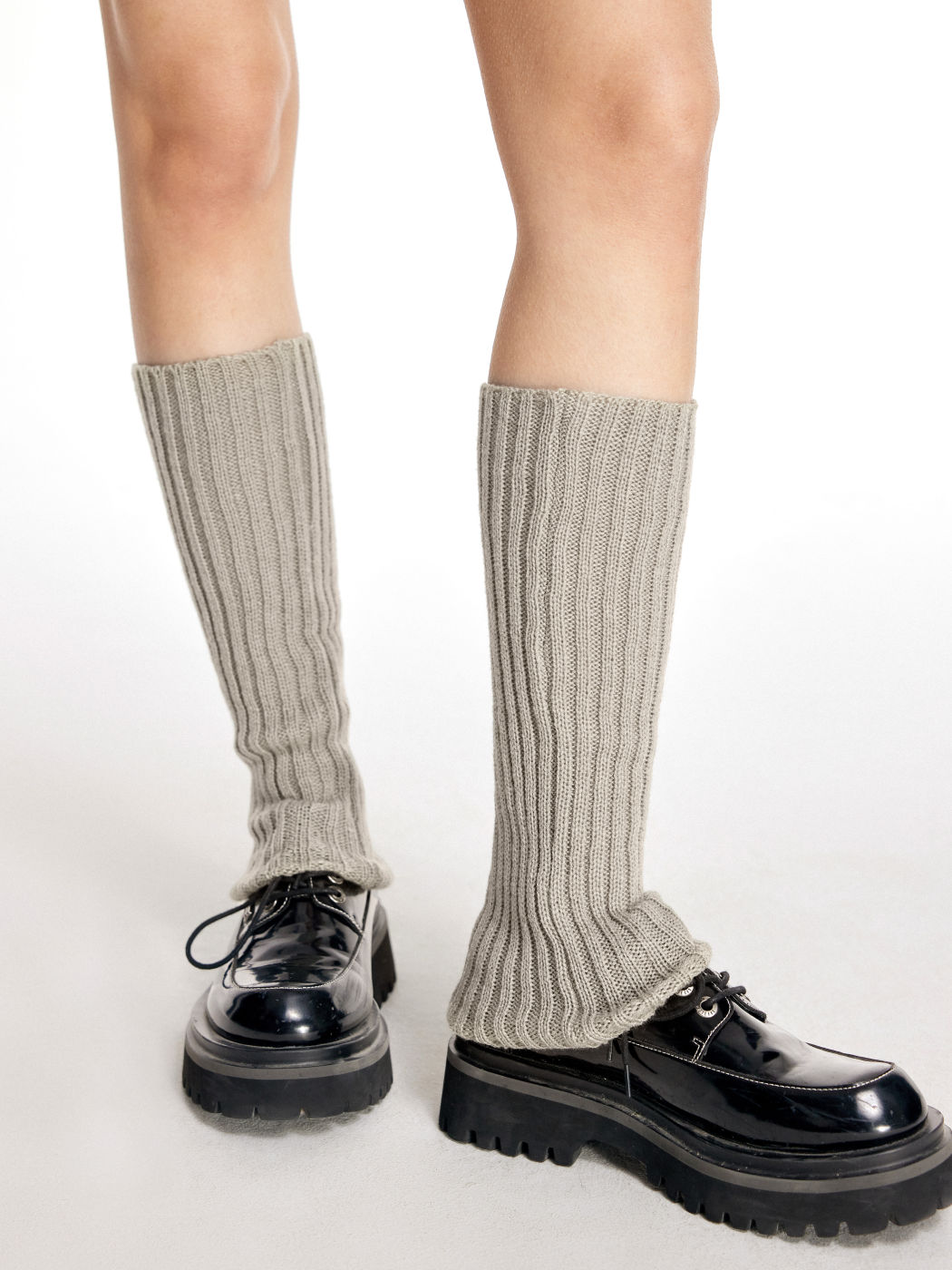 Polyester Solid Thin Leg Warmers For School Gym/Sports