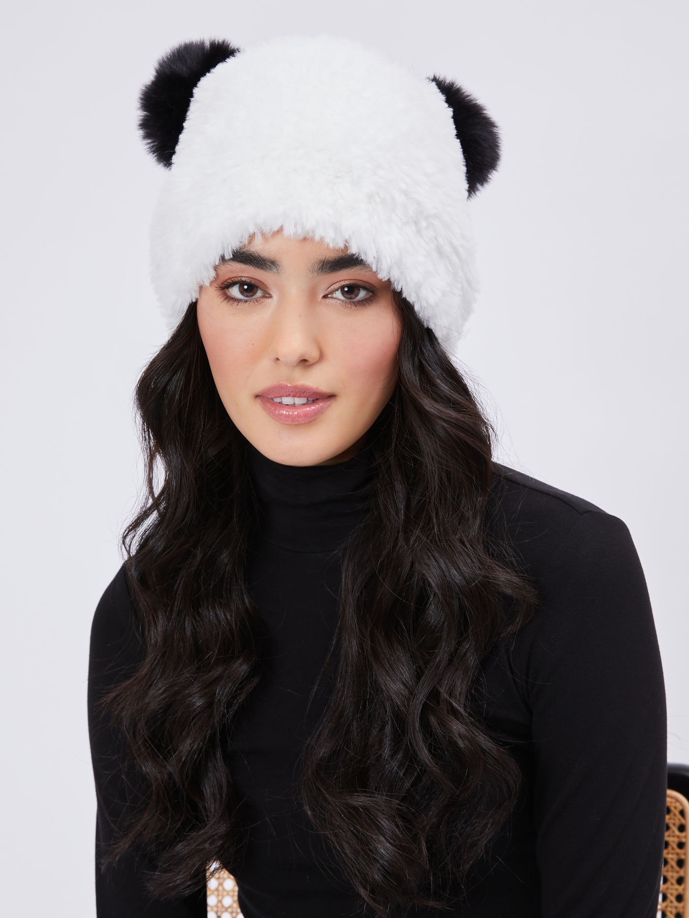 Bear Design Fluffy Hat
