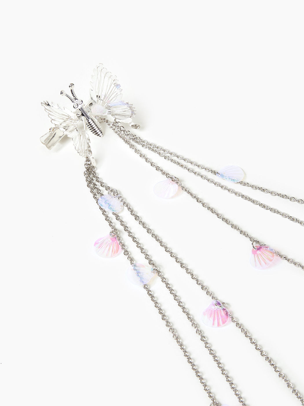 Layered Chain Butterfly Hair Clip