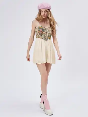 Secret Garden Corset Mini Dress