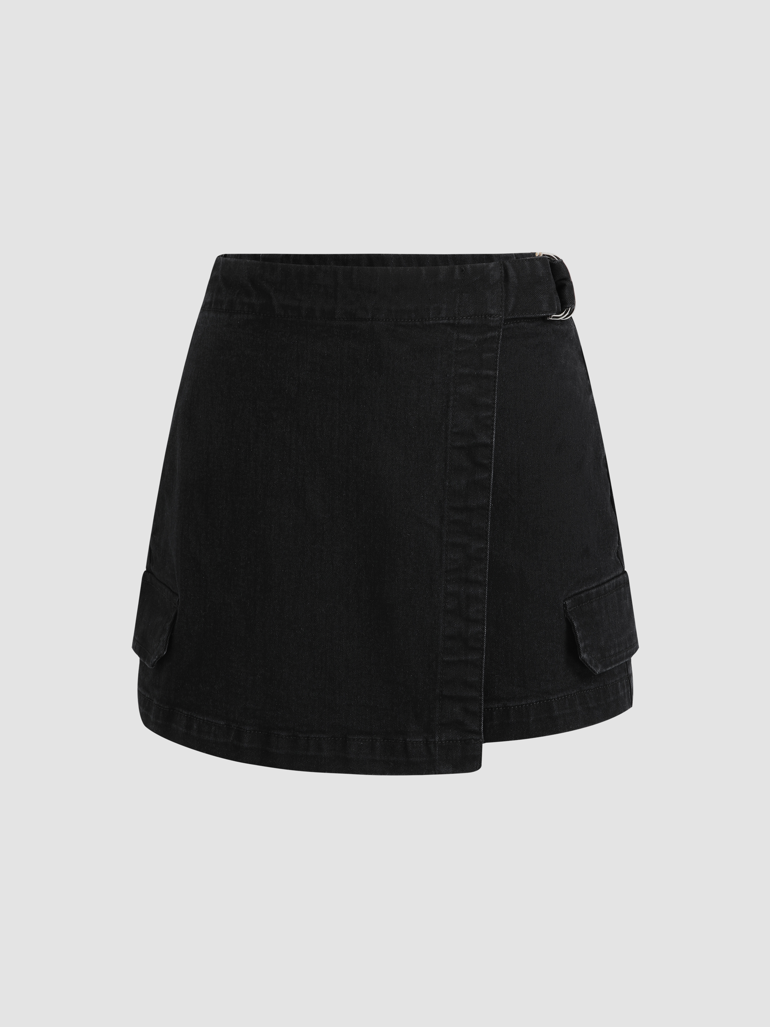 Clip belt hotsell utility denim skirt