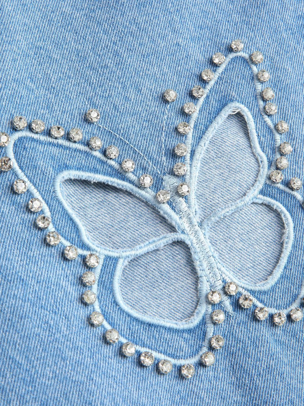 Schmetterling Mid Rise Gerade Jeans