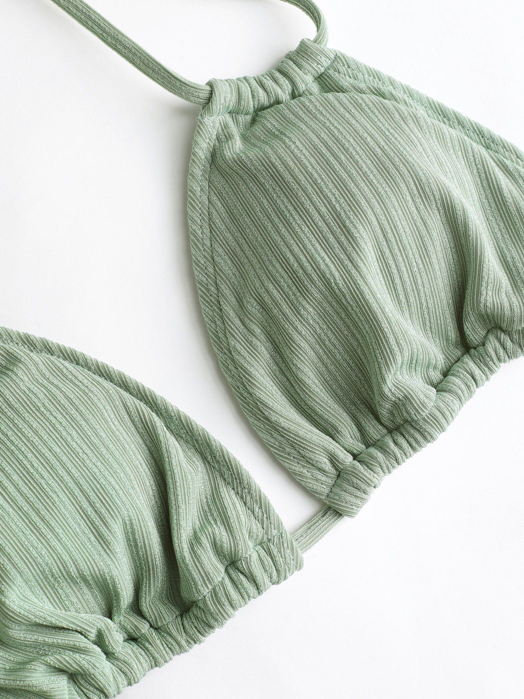 Halter Tie Back Knotted Bikini Swimsuit