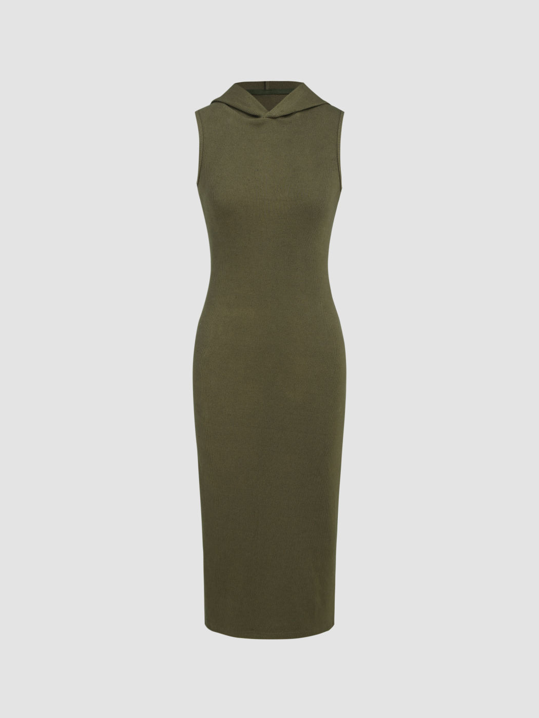 Ärmelloses Maxikleid mit Kapuze