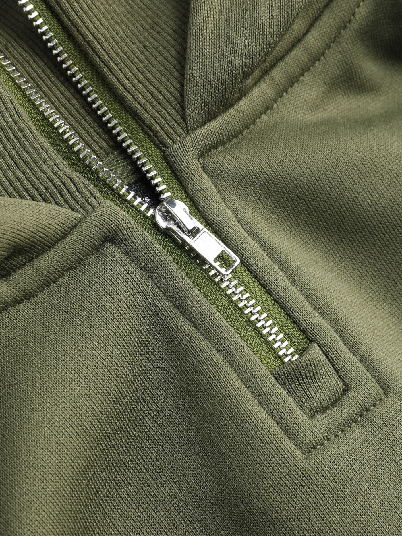 Patchy Zip Up Pocket Hoodie