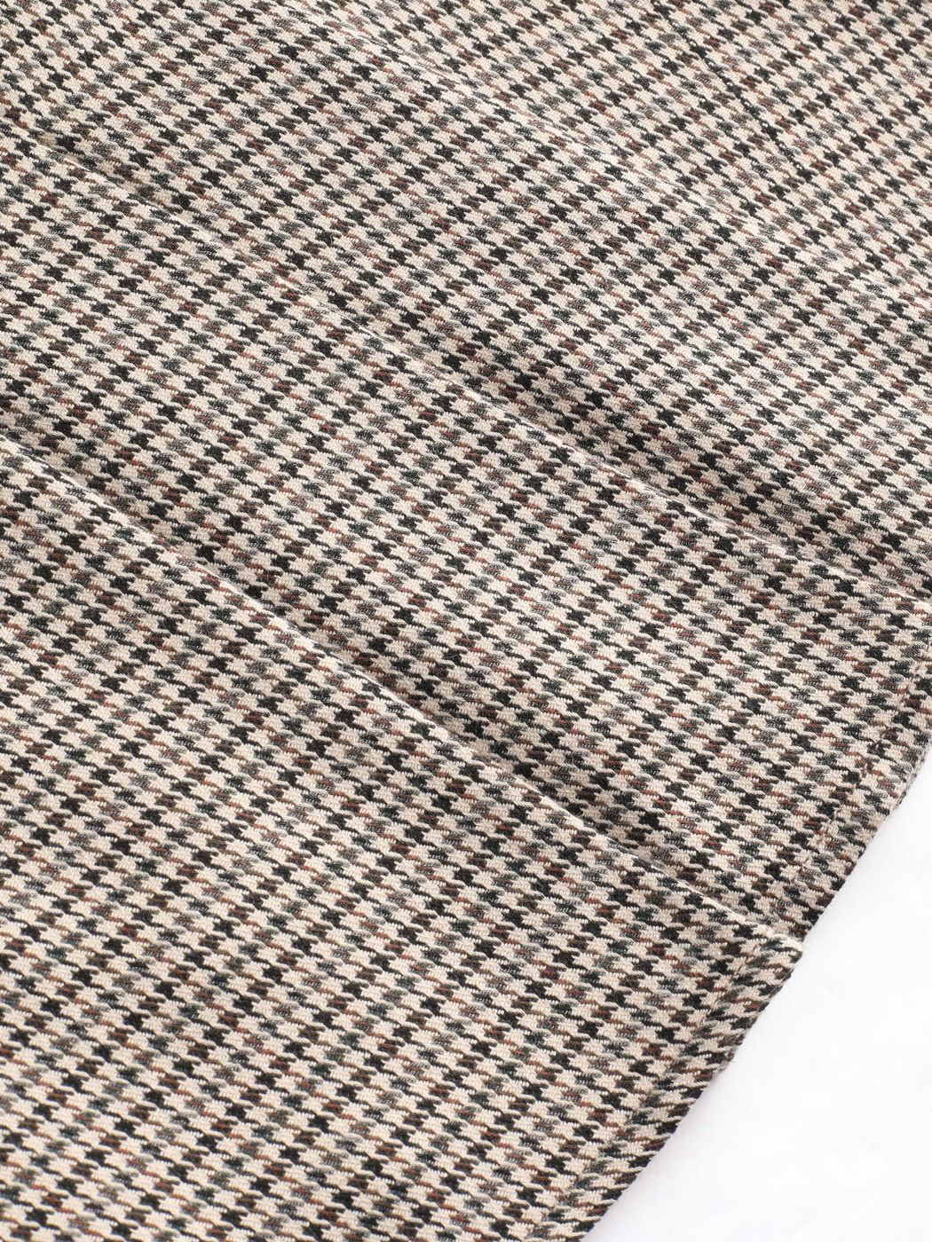 HOUNDSTOOTH PLEATED SKIRT - AUREUM
