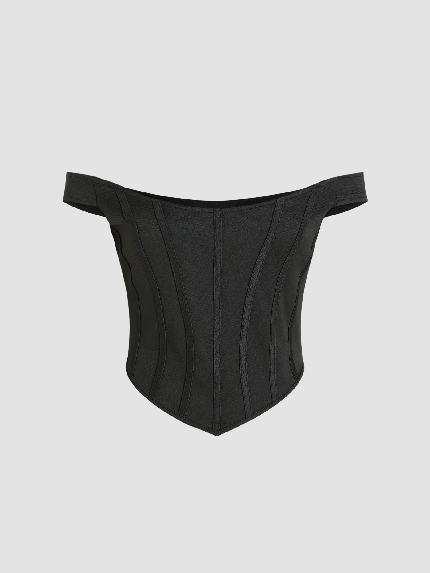 Off-shoulder Corset Crop Top