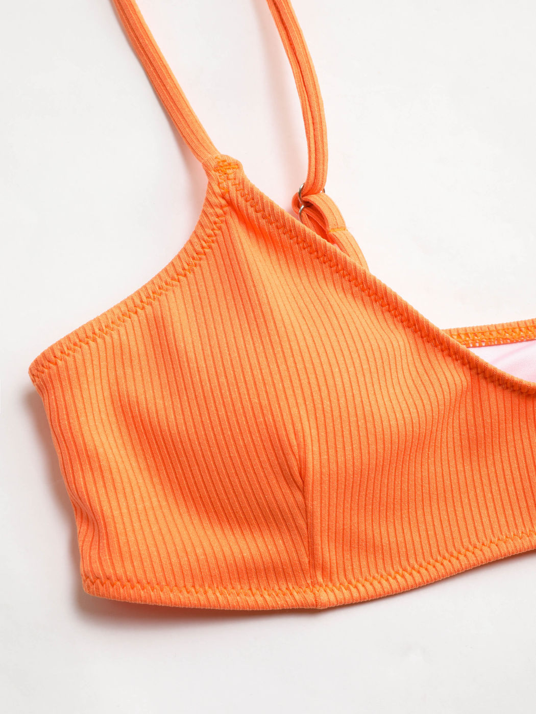 Solid Rib Bikini Swimsuit Cider