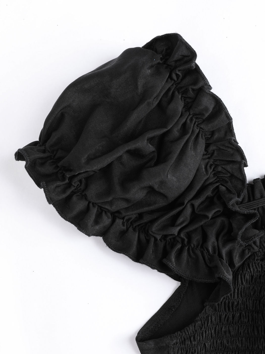 Woven Drawstring Puff Sleeve Corset Mini Dress For Music Festival/Live ...