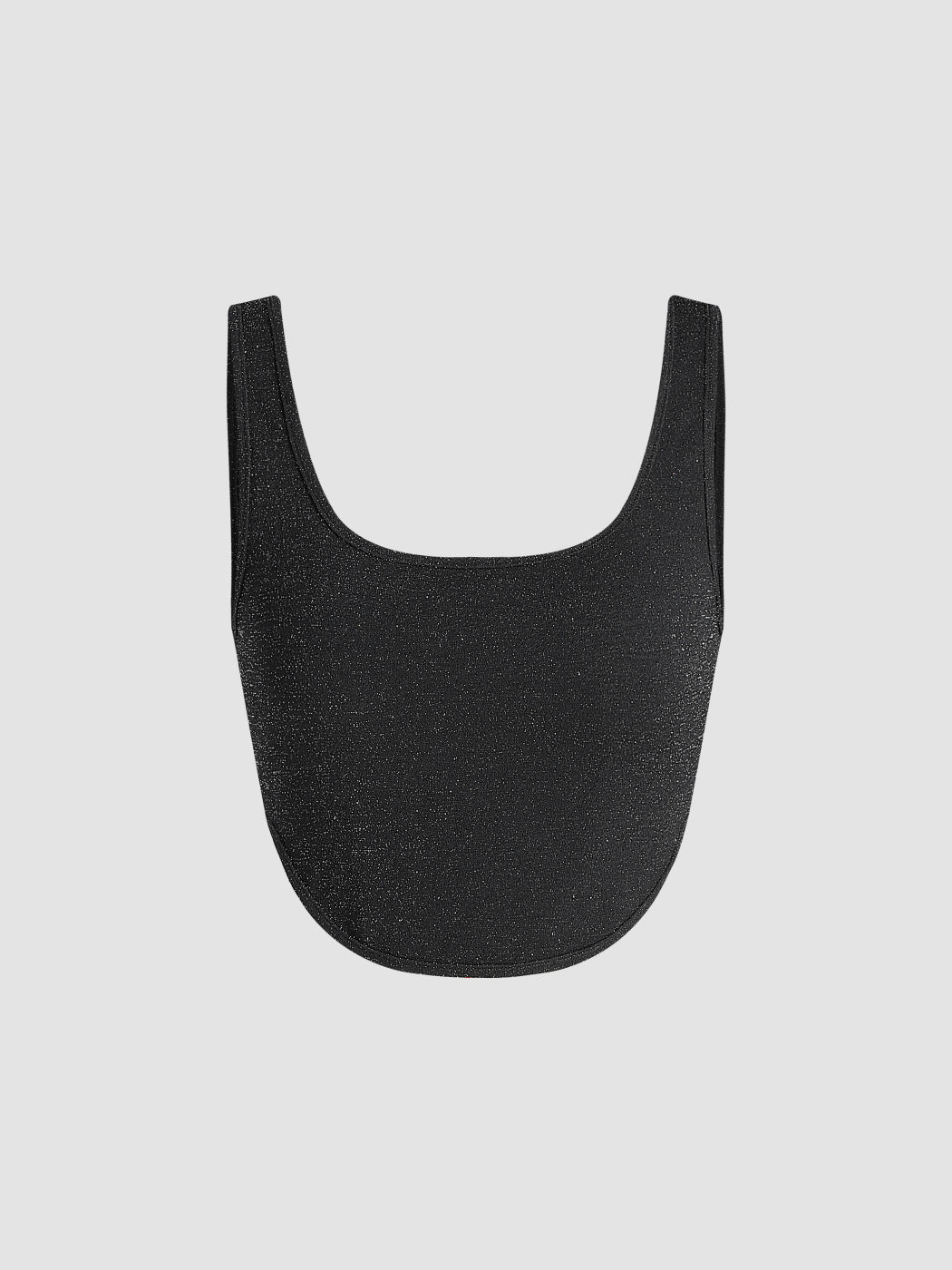Glitzerndes Cami-Crop-Top mit U-Ausschnitt