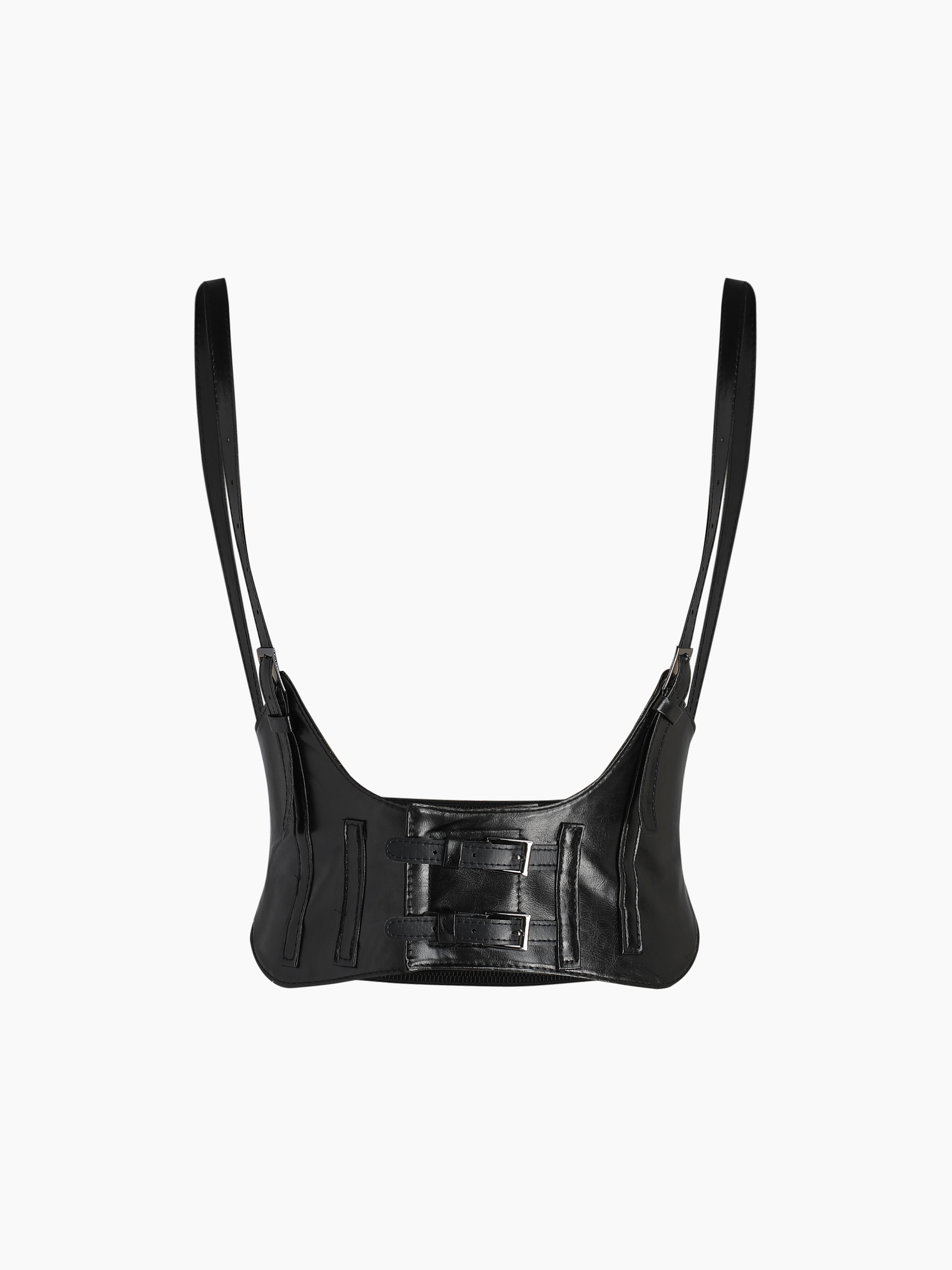 Faux Leather Harness Belt