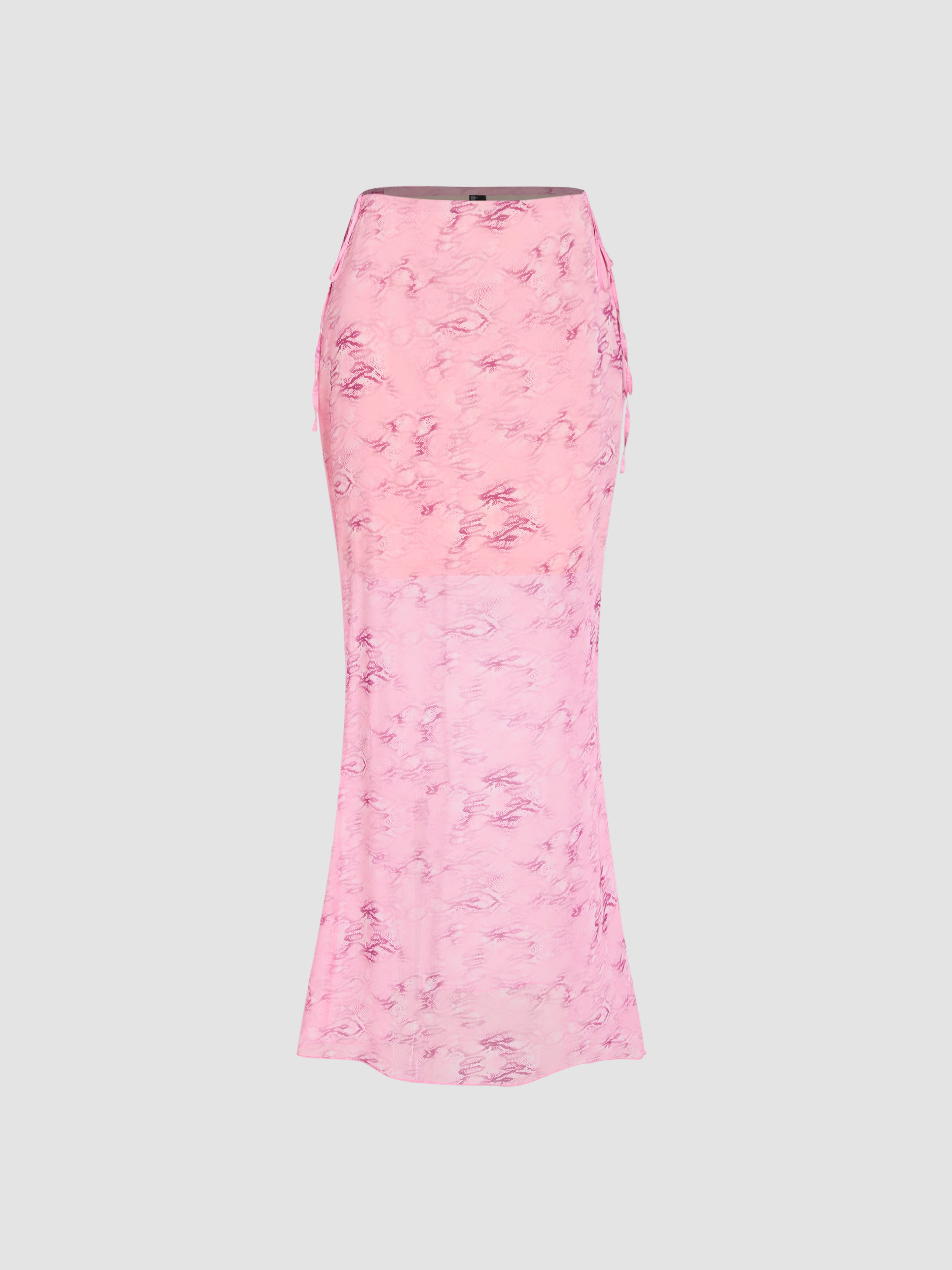 Pinky Promise Sheer Maxi Skirt