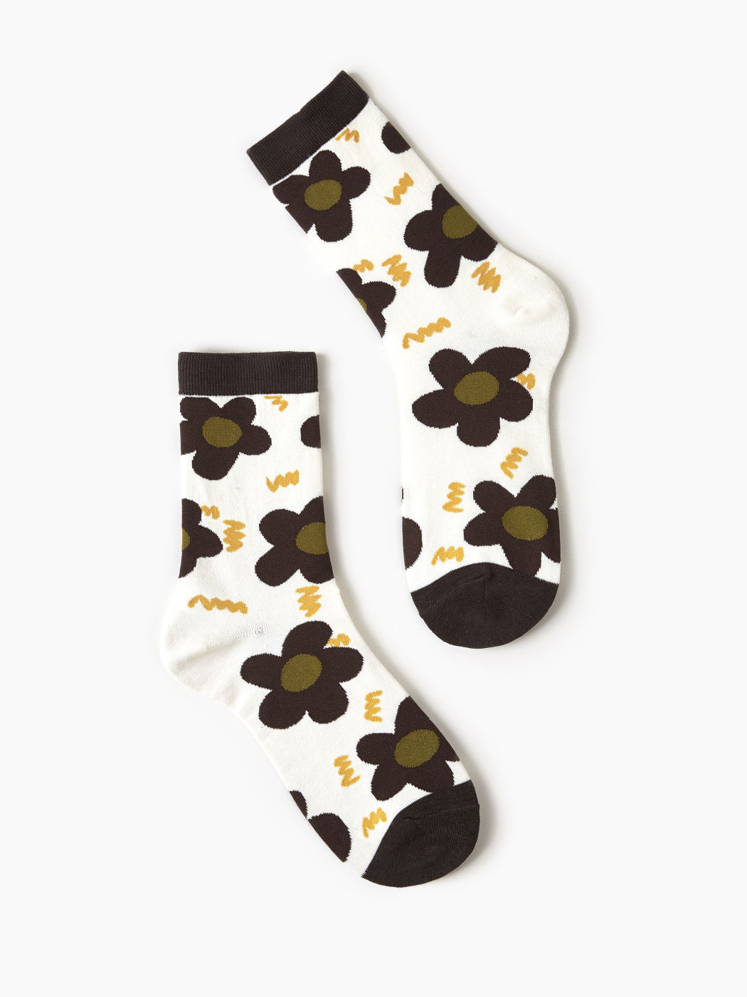 Geblümte Crew-Socken