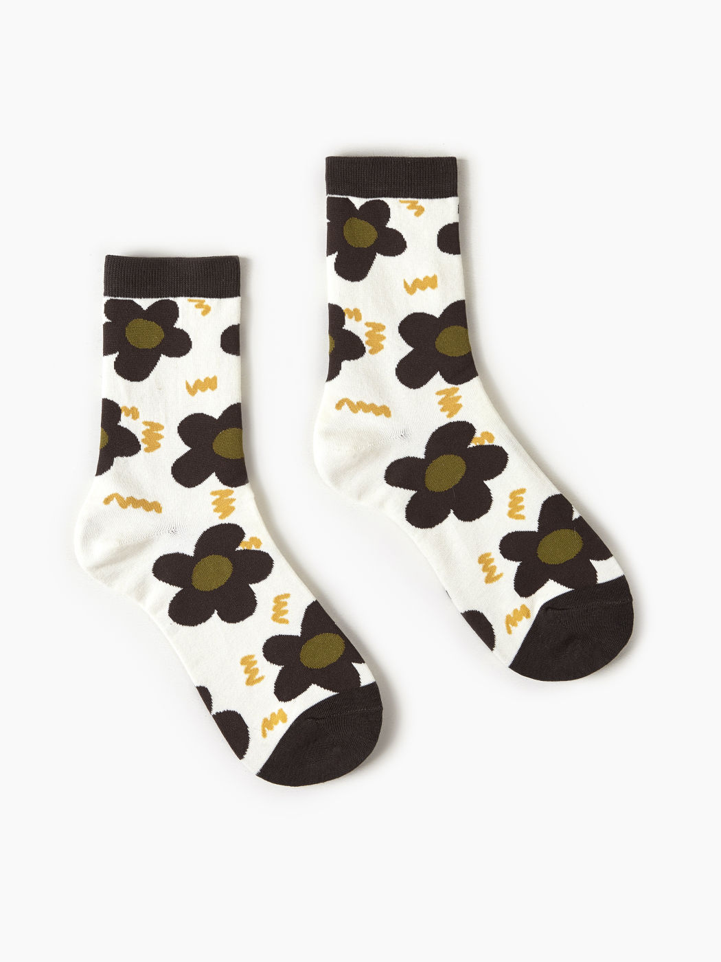 Geblümte Crew-Socken