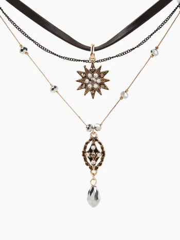 Star Layered Decor Necklace