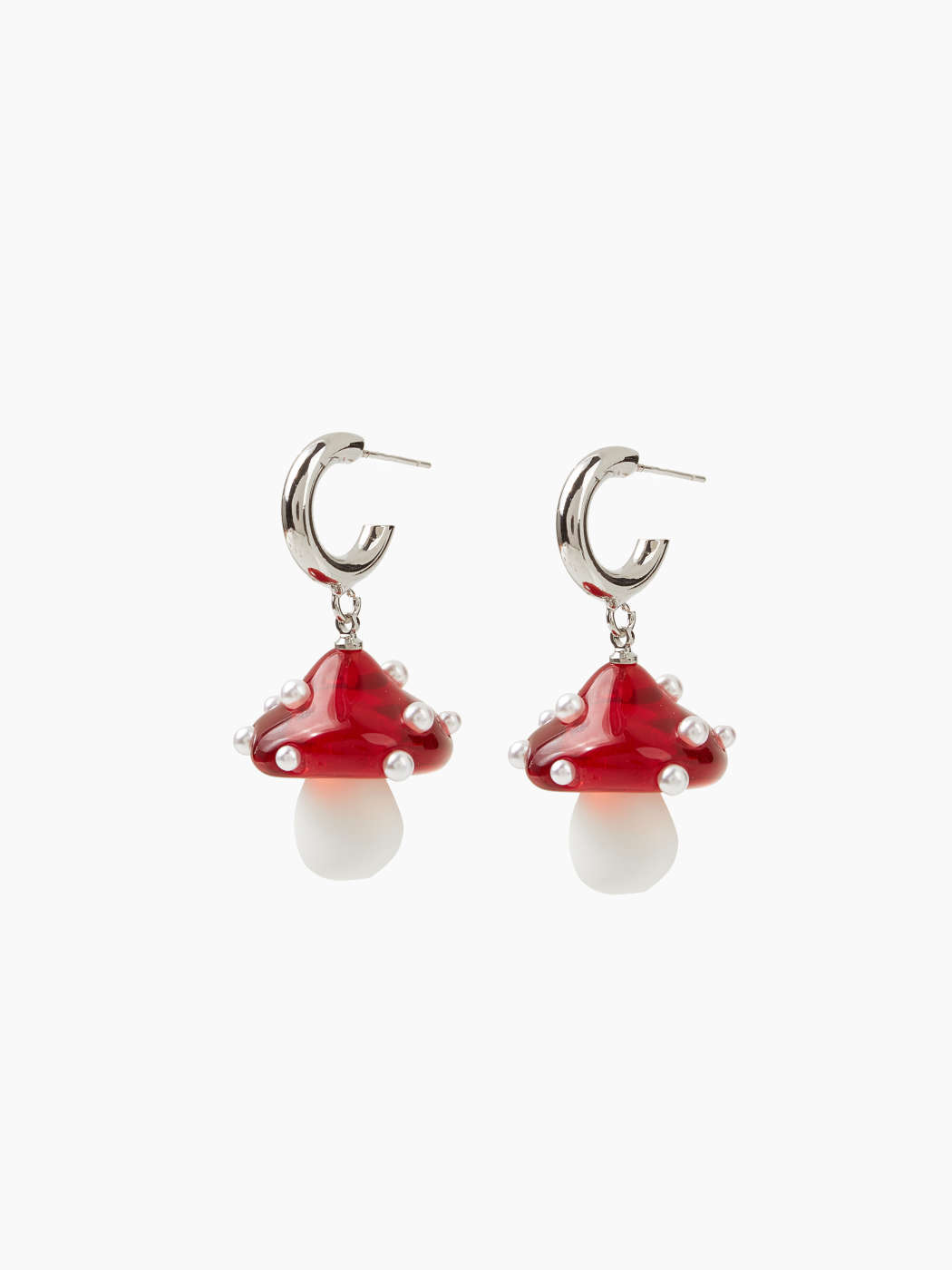 Strawberry Milk Mushroom Decor Drop Earrings For Vacation Picnic