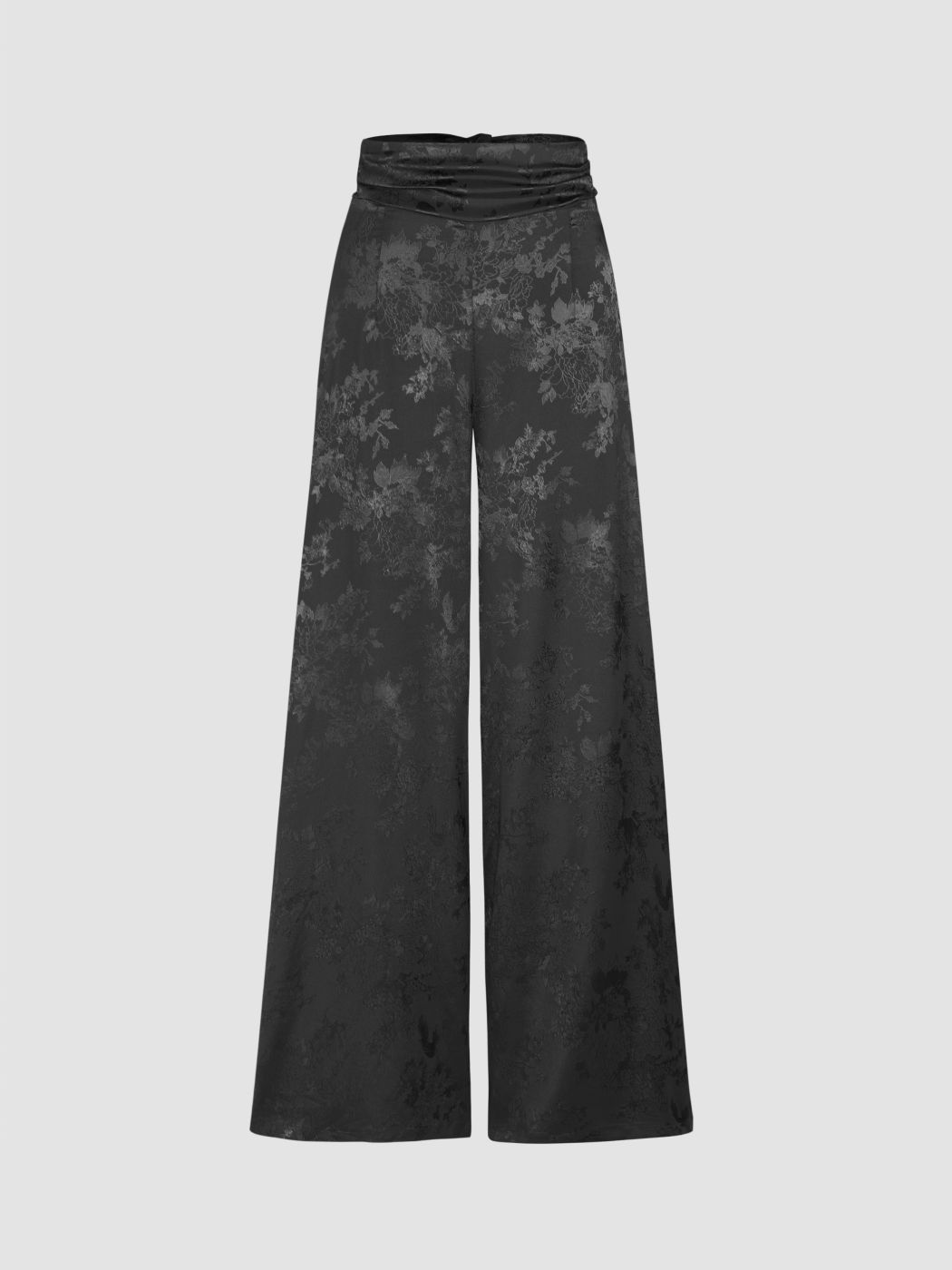 Geblümte Hose mit weitem Bein