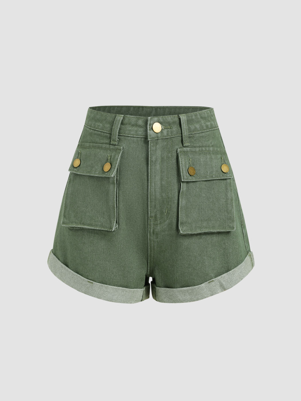 Denim-Taschen-Cargo-Shorts