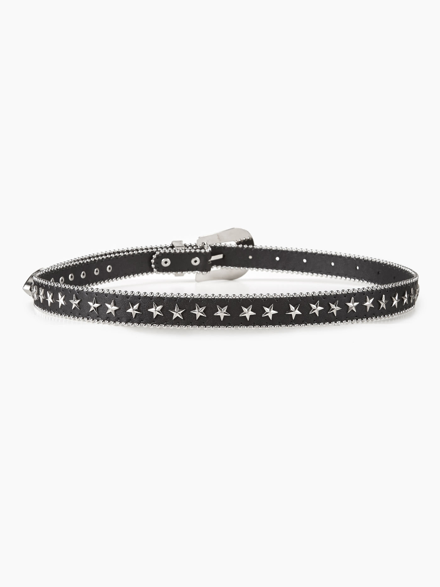 Faux Leather Buckle Studded Waist Belt