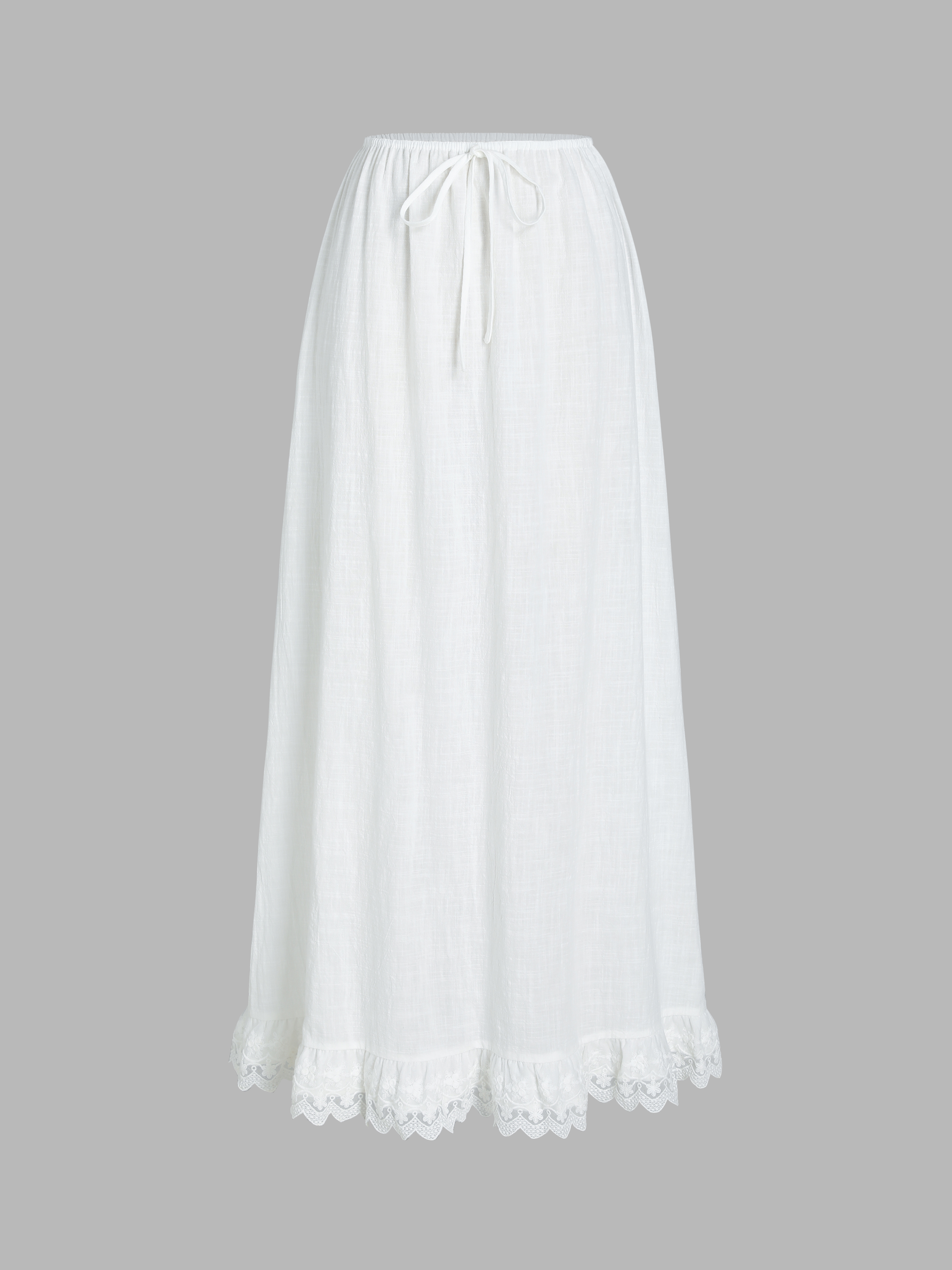 White flowy 2024 skirt 4xl