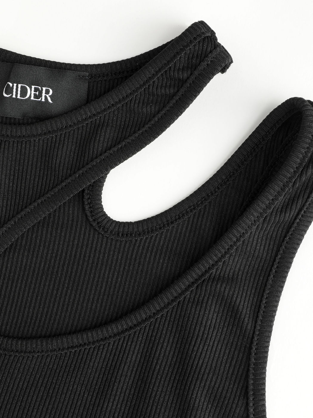 Solid Asymmetrical Sleeveless Crop Top