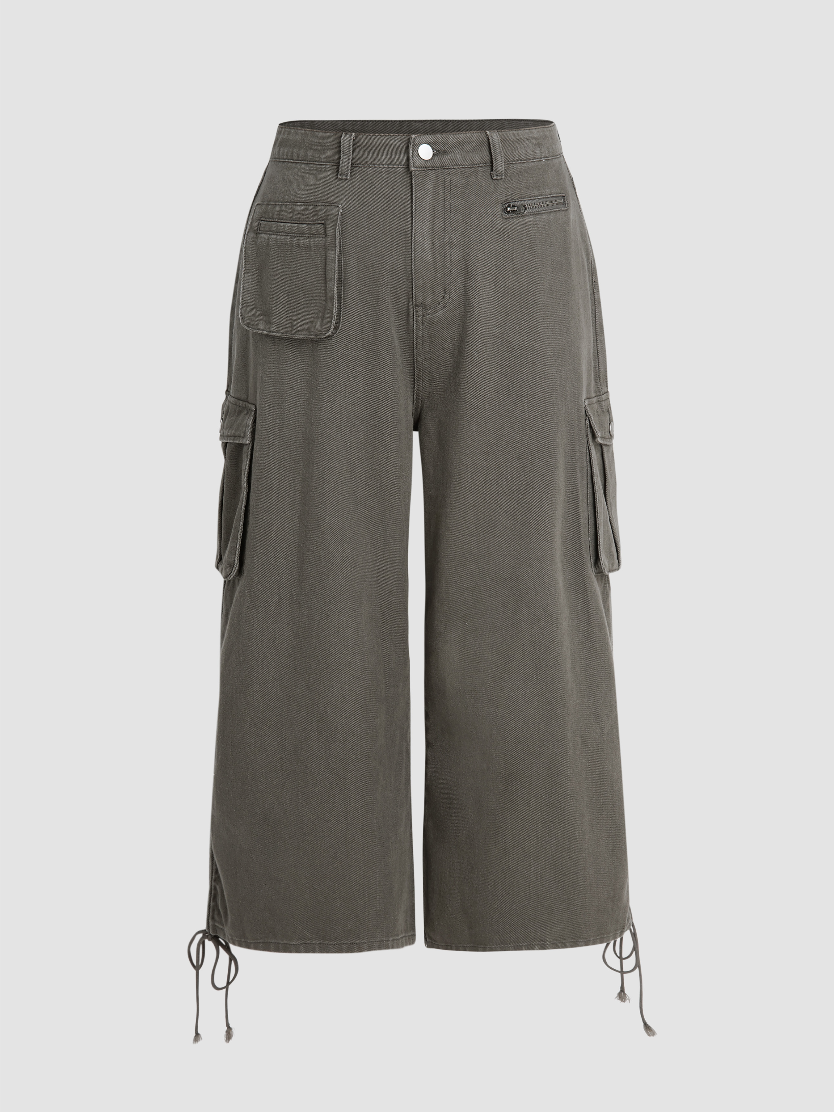 Curve & Plus Cargo Straight Leg Pants Cider