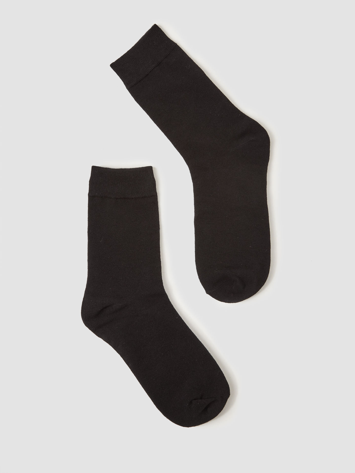 4 Pairs Solid Classic Crew Socks Set