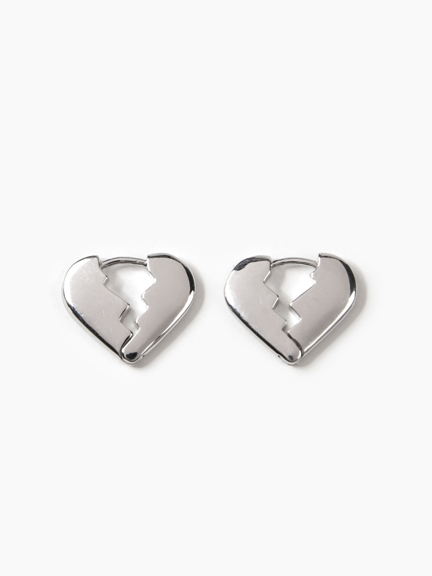 Broken Heart Hoop Earrings
