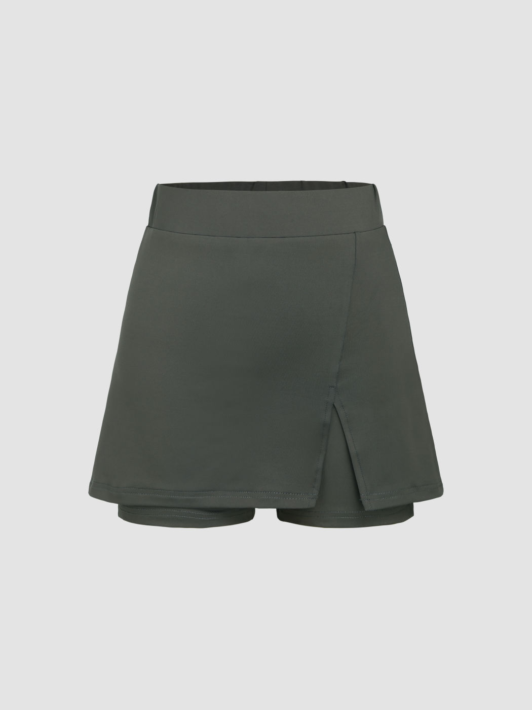 Mocha Run Athletic Mini Skort