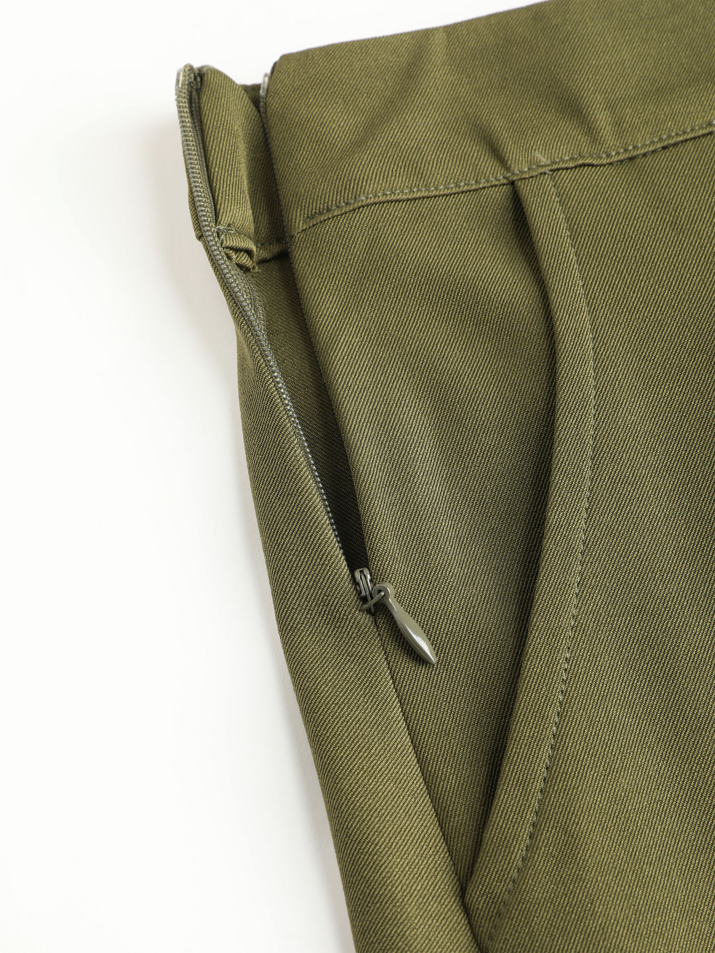 Woven High Waist Wide Leg Trousers