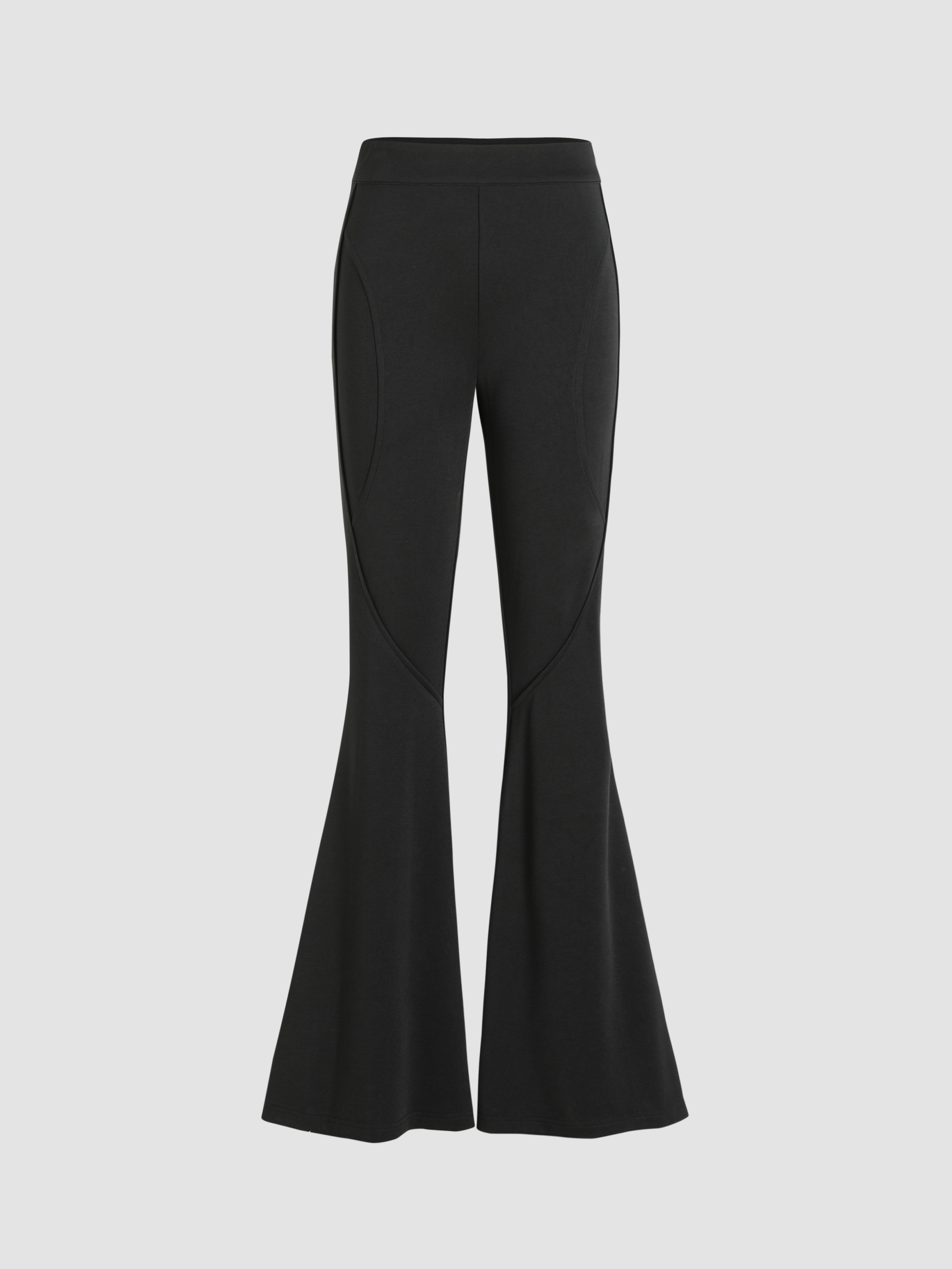 The Everyday Essential Black Flare Trousers - Cider