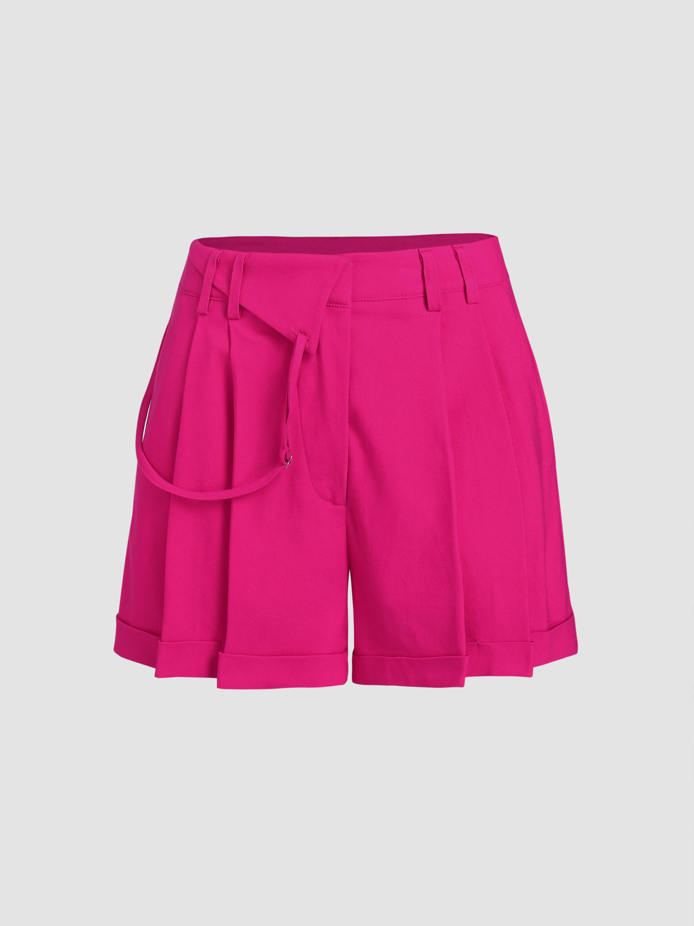 Plissierte Shorts mit weitem Bein