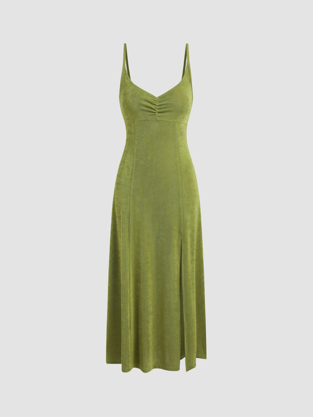 Jersey Sweetheart Ruffle Maxi Dress