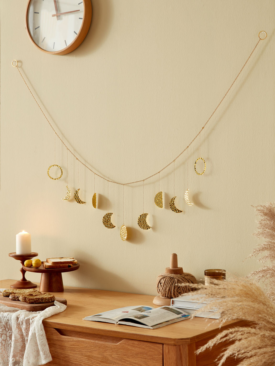 Moon Pattern Decor Wall Hanging