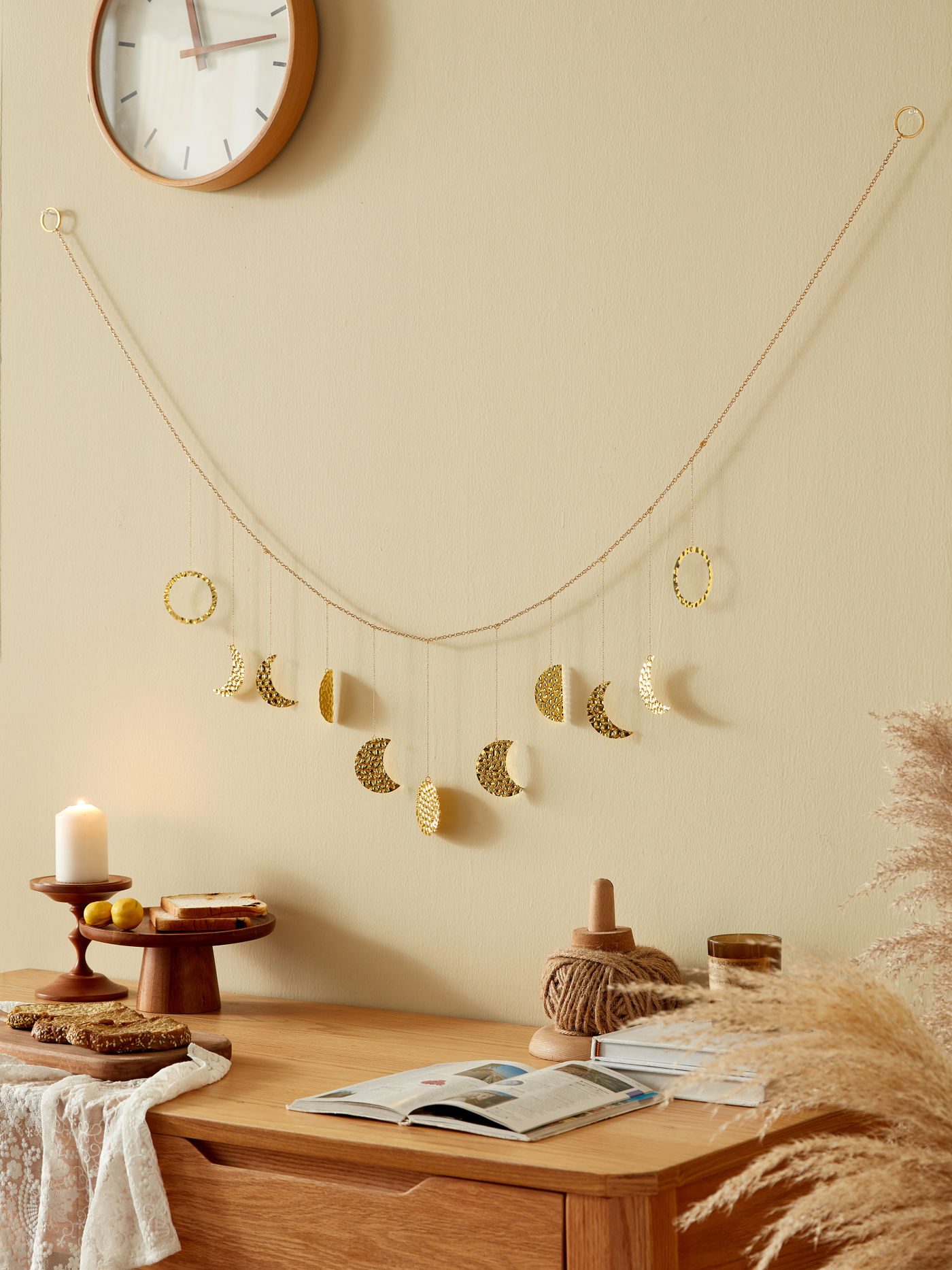 Moon Pattern Decor Wall Hanging